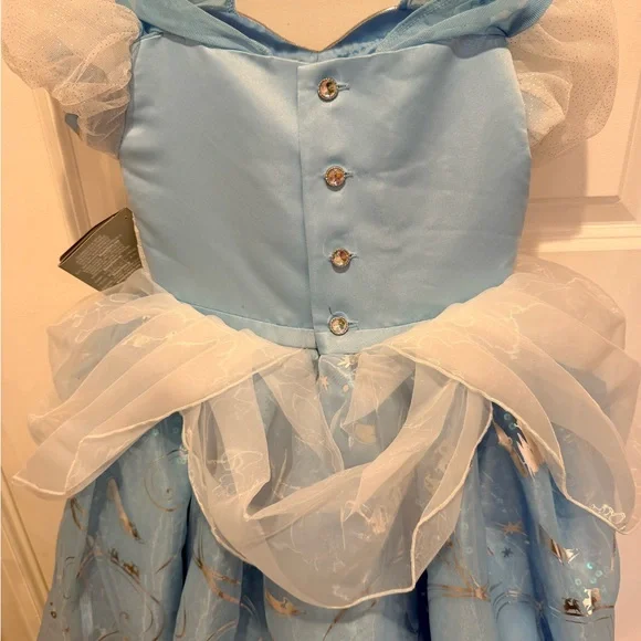 NWT Official Disney Cinderella 75th Anniversary Deluxe Princess Dress- Size 5/6 - Picture 5 of 6